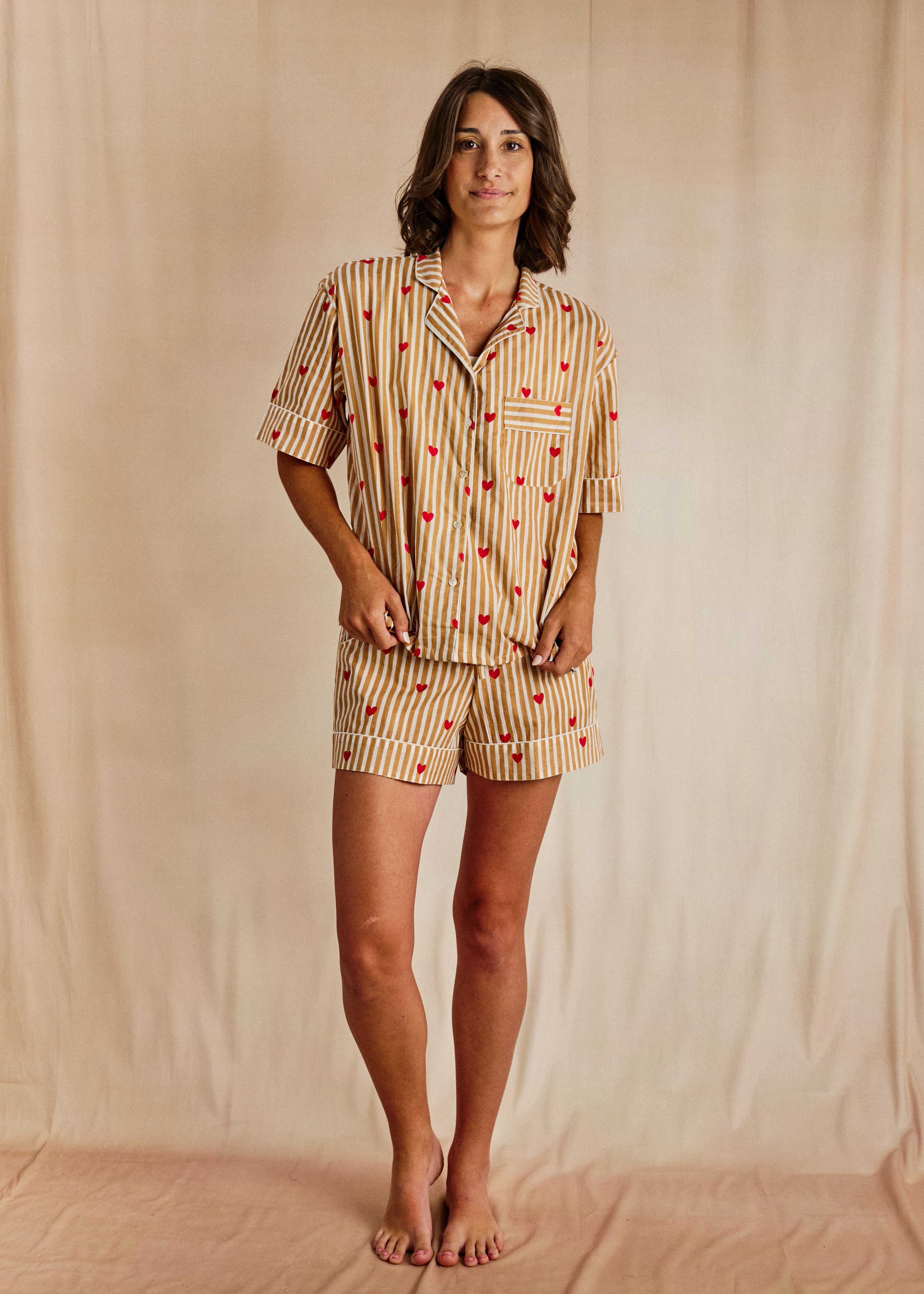Cutey Short PJ Set - Desert Heart