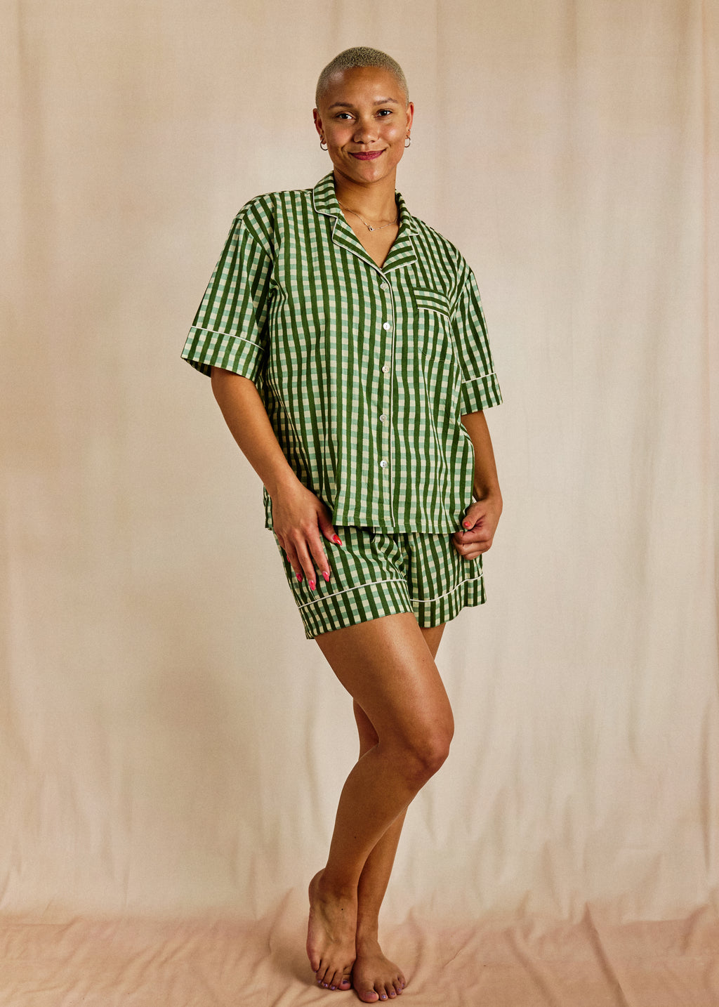 Cutey Short PJ Set - Jaipur Picnic