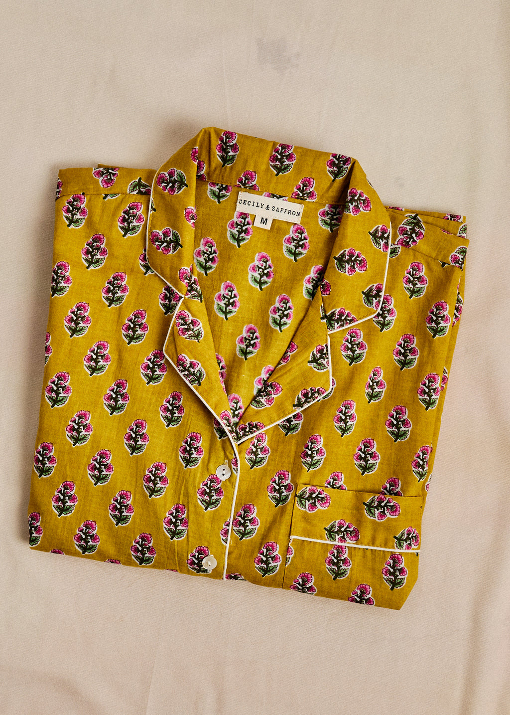 Cutey Short PJ Set - Marigold Buti