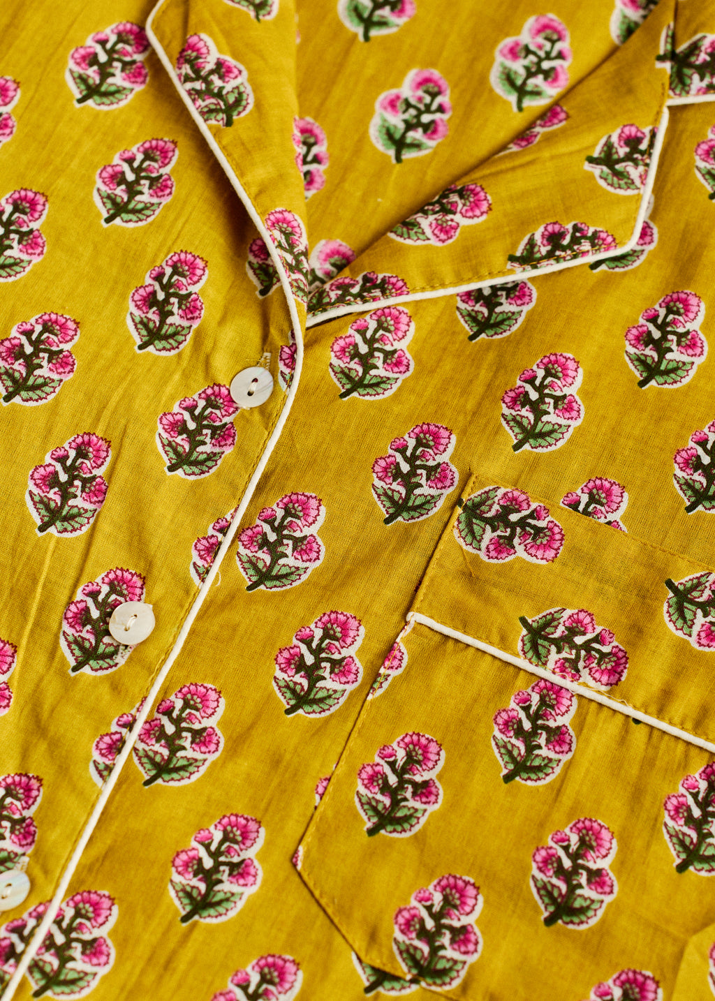 Cutey Short PJ Set - Marigold Buti