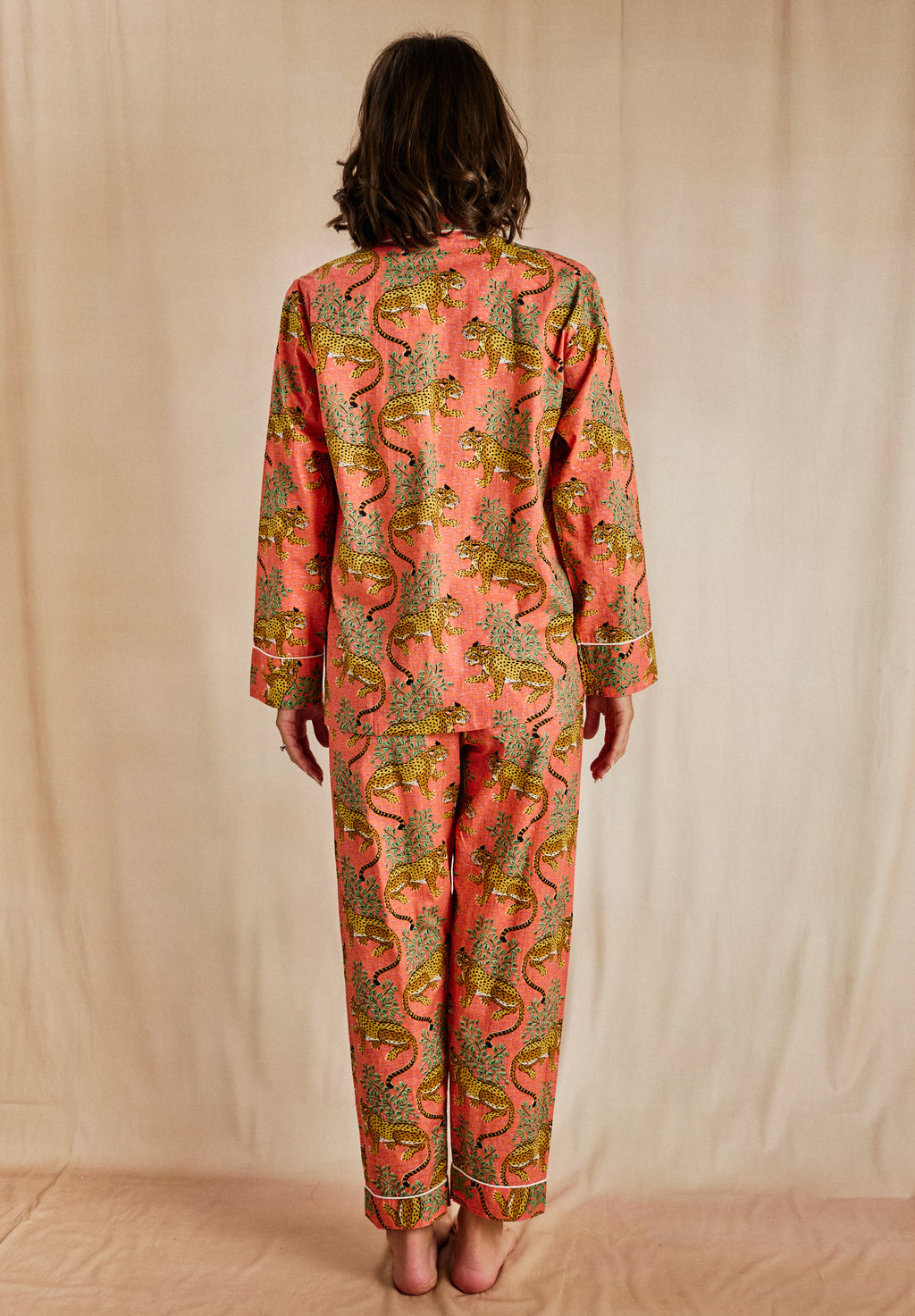 Cozy Long PJ Set - Saffron Safari
