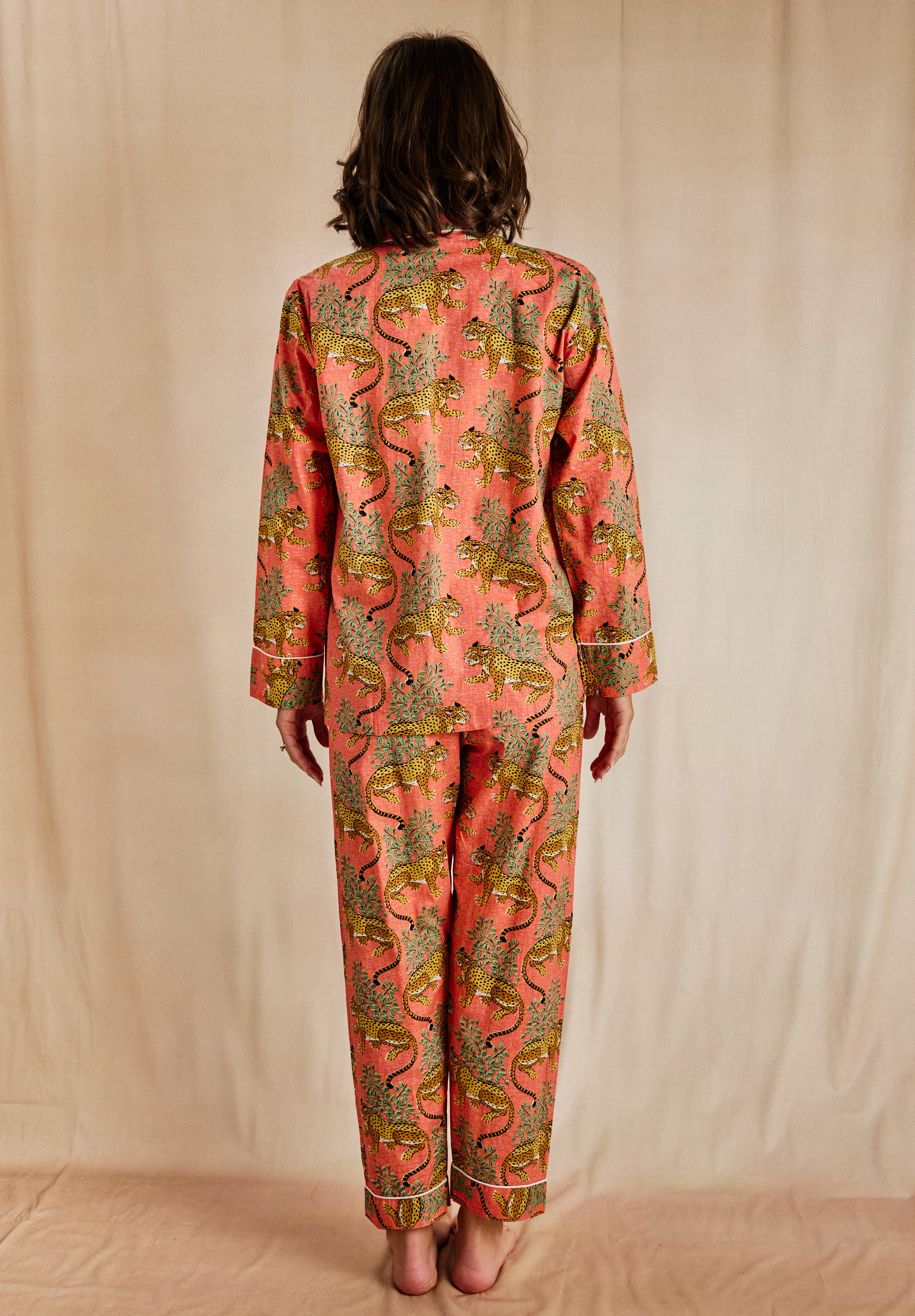Cozy Long PJ Set - Saffron Safari