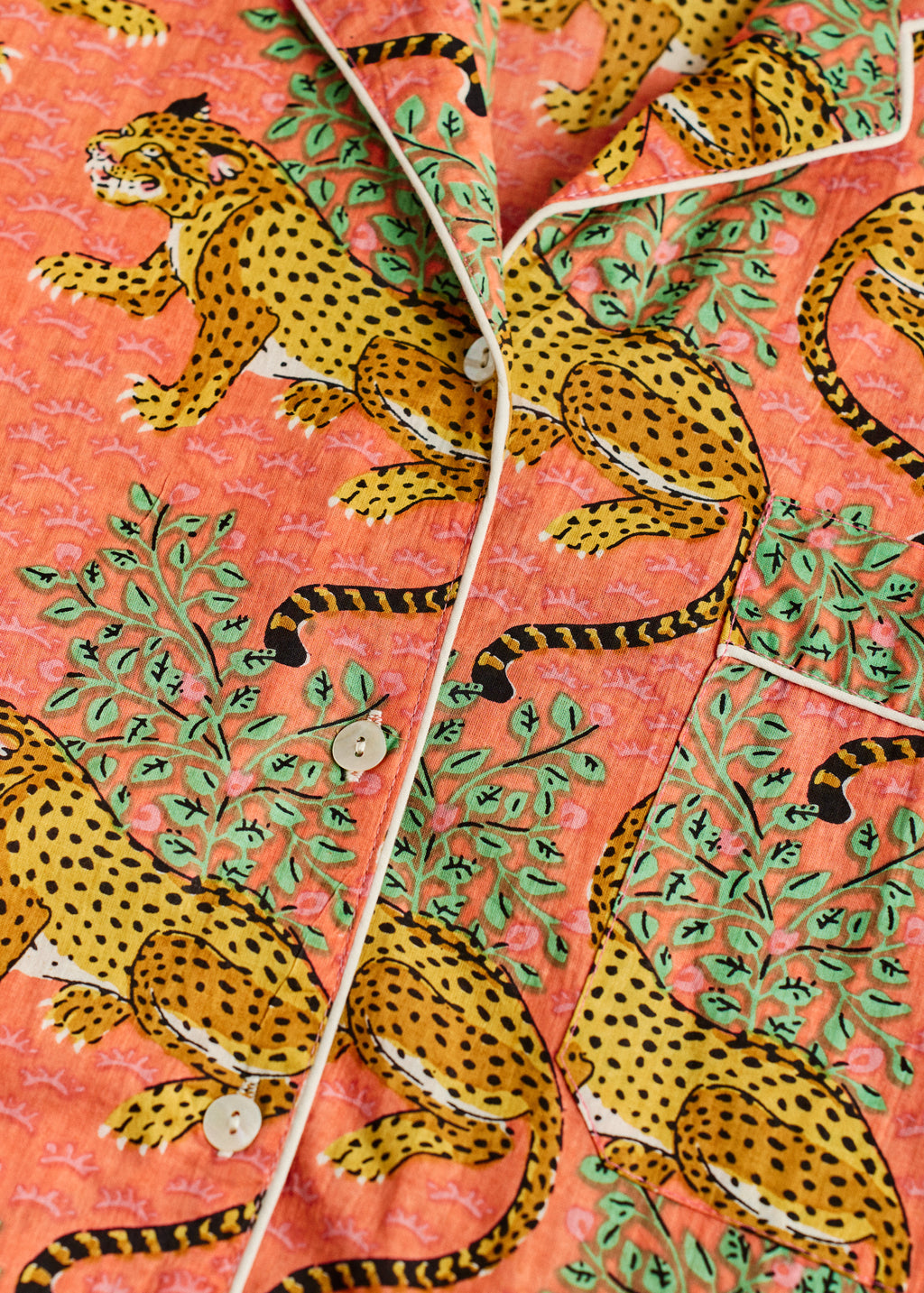 Cozy Long PJ Set - Saffron Safari