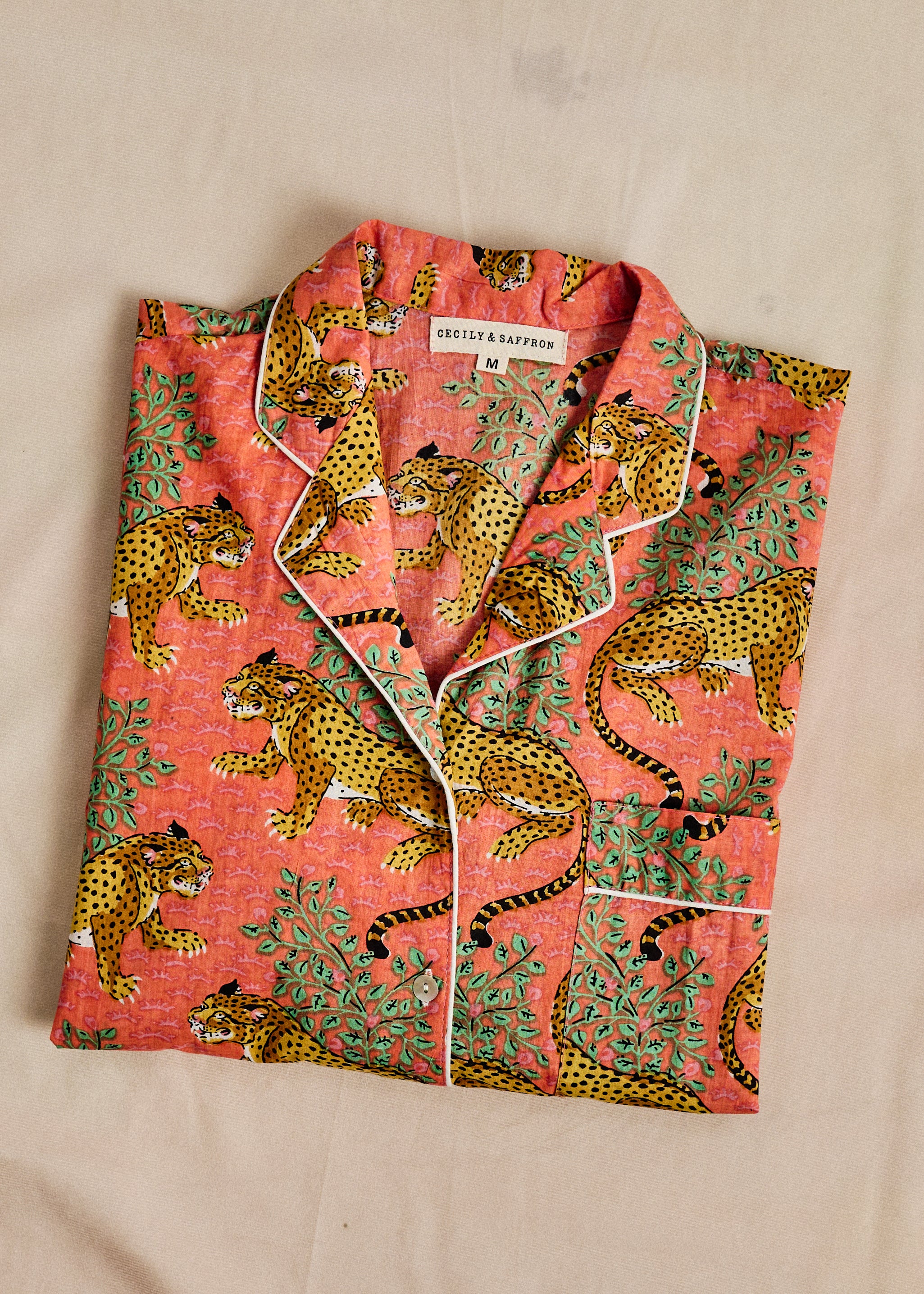 Cozy Long PJ Set - Saffron Safari