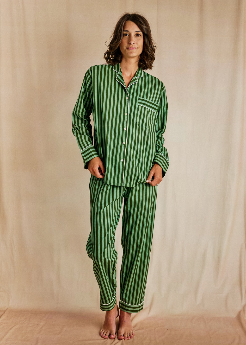 Cozy Long PJ Set - Desert Stripe