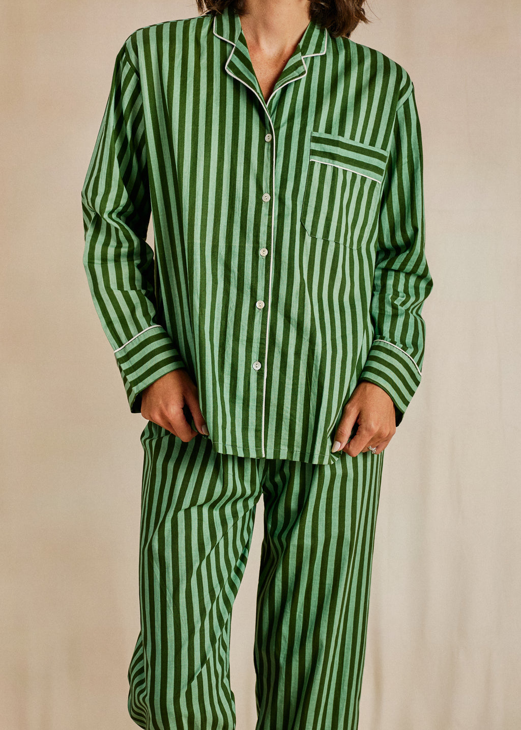 Cozy Long PJ Set - Desert Stripe