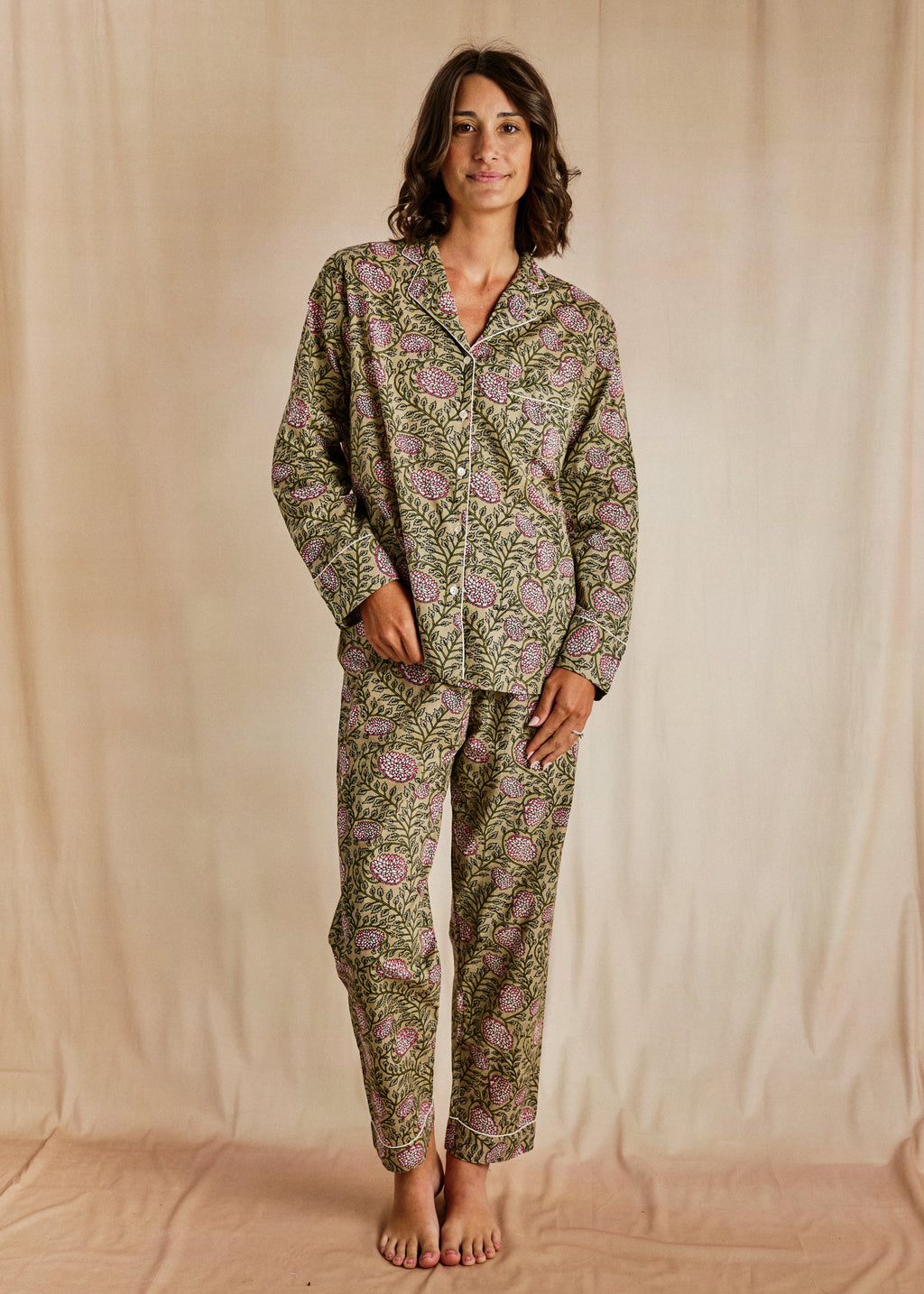 Cozy Long PJ Set - Dahlia Bloom