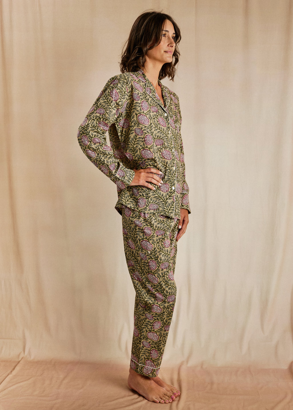 Cozy Long PJ Set - Dahlia Bloom
