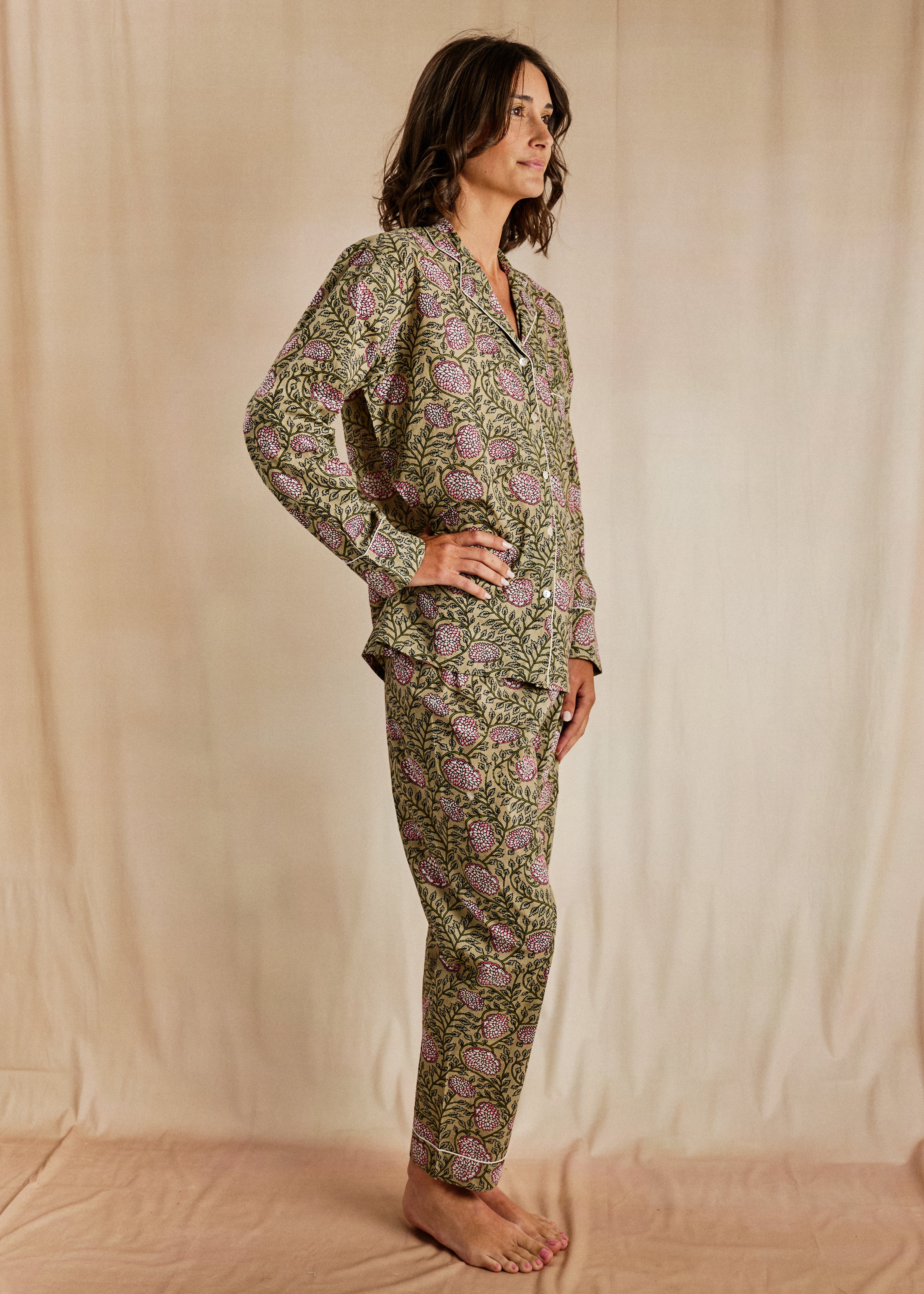 Cozy Long PJ Set - Dahlia Bloom