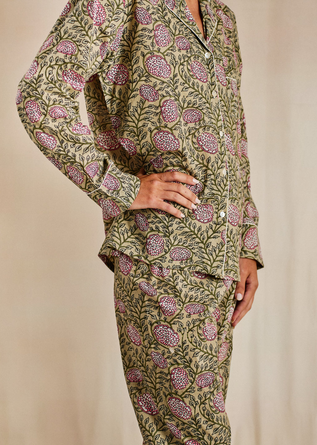 Cozy Long PJ Set - Dahlia Bloom