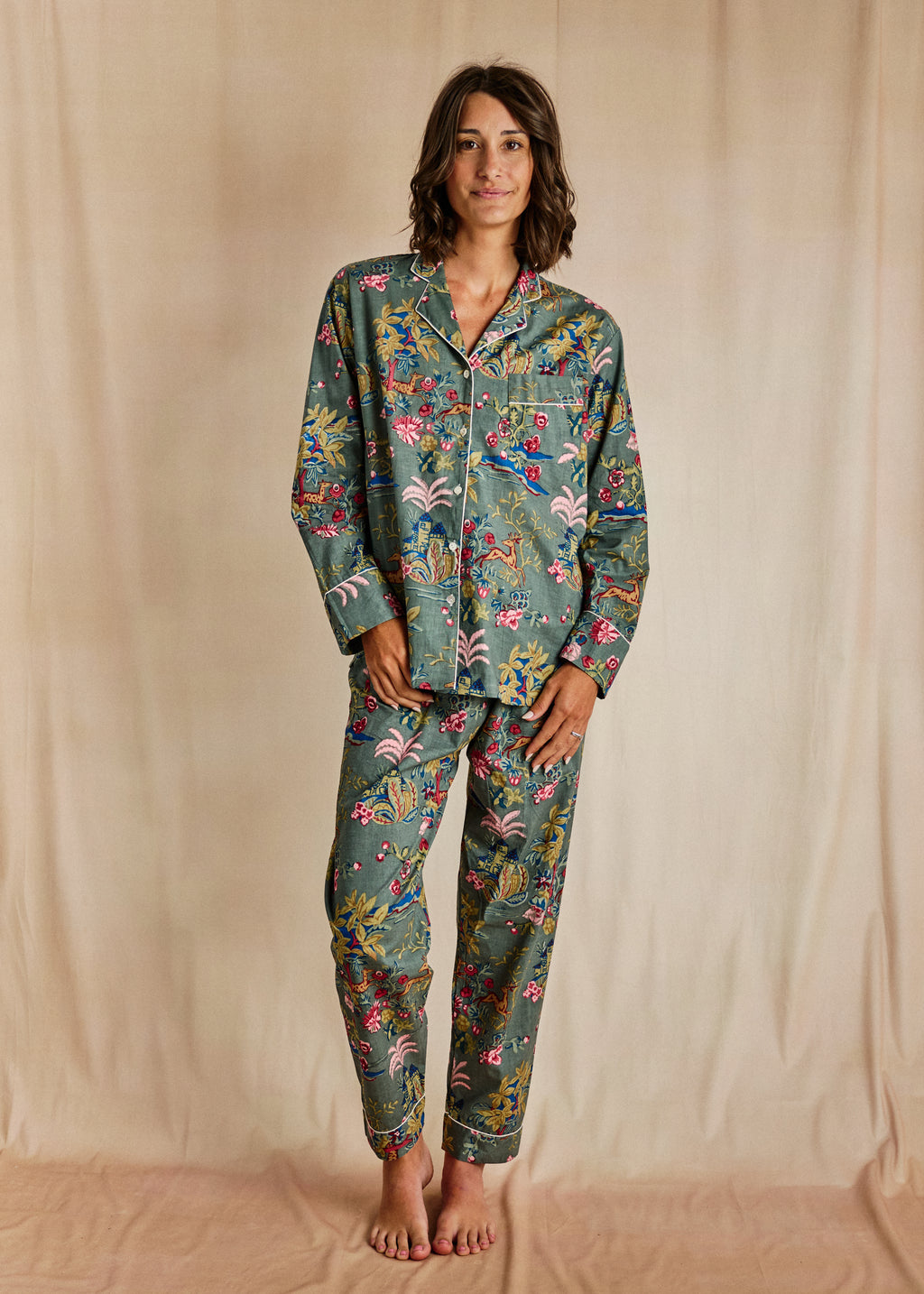 Cozy Long PJ Set - Woodland Romp