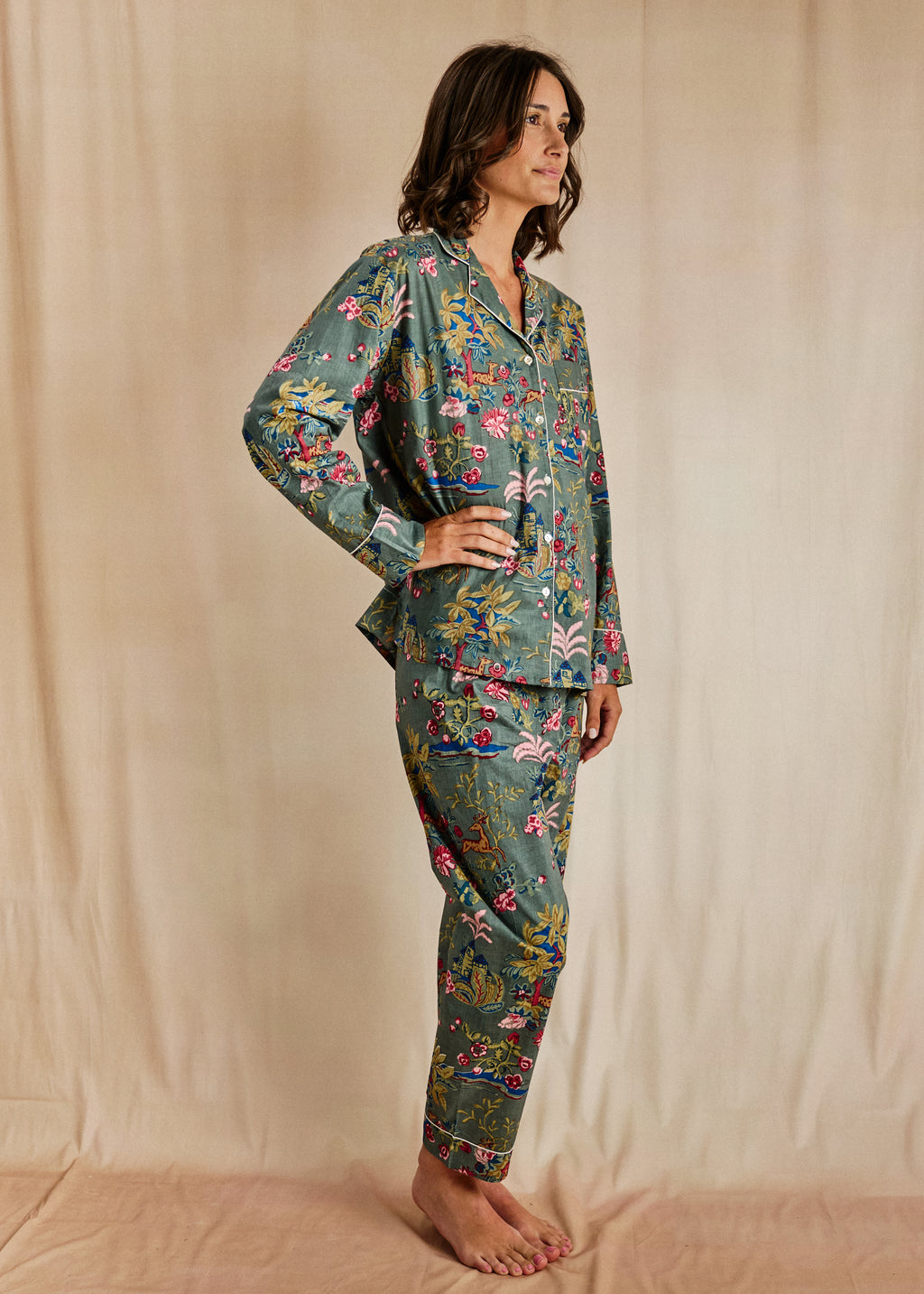 Cozy Long PJ Set - Woodland Romp