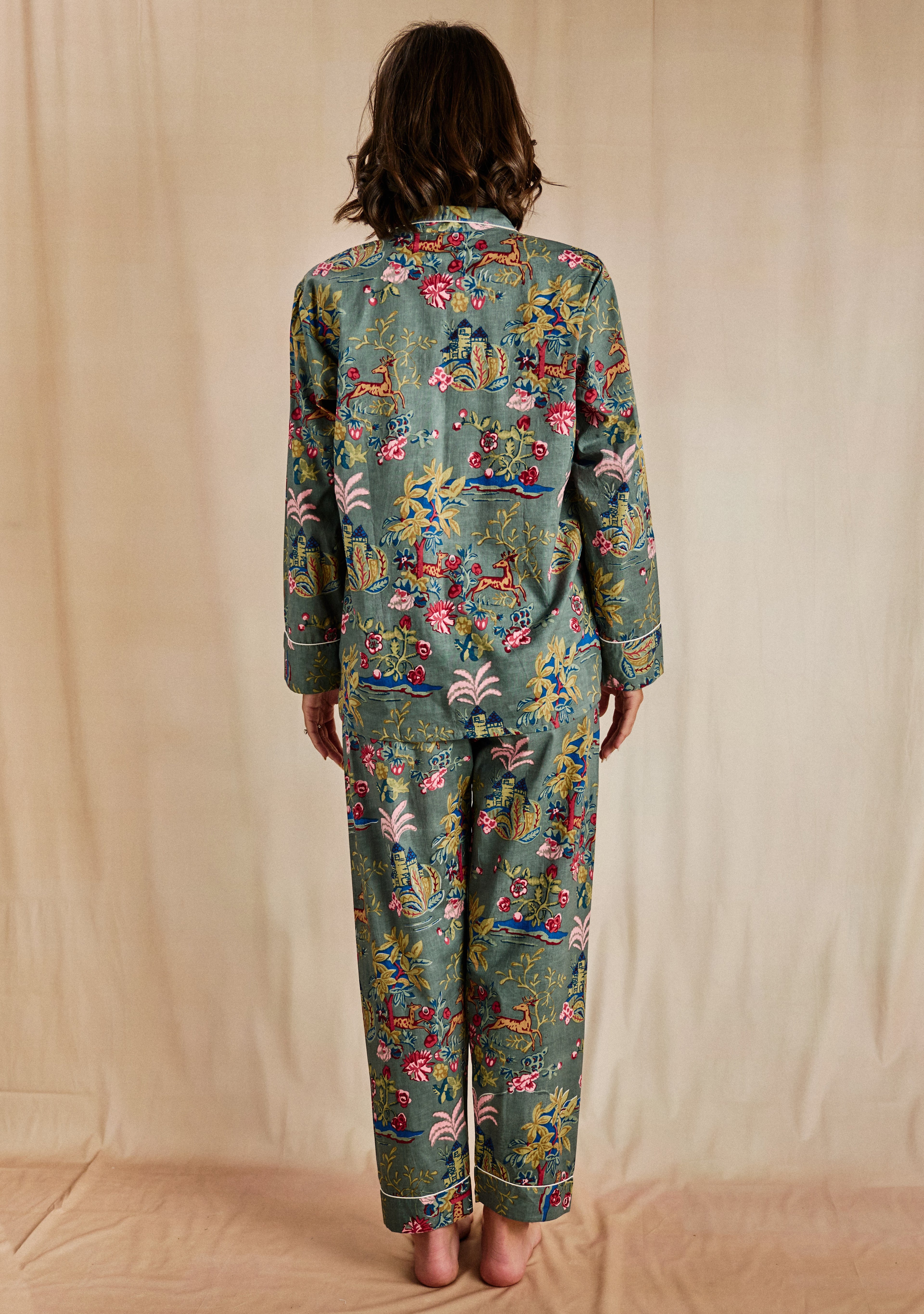 Cozy Long PJ Set - Woodland Romp