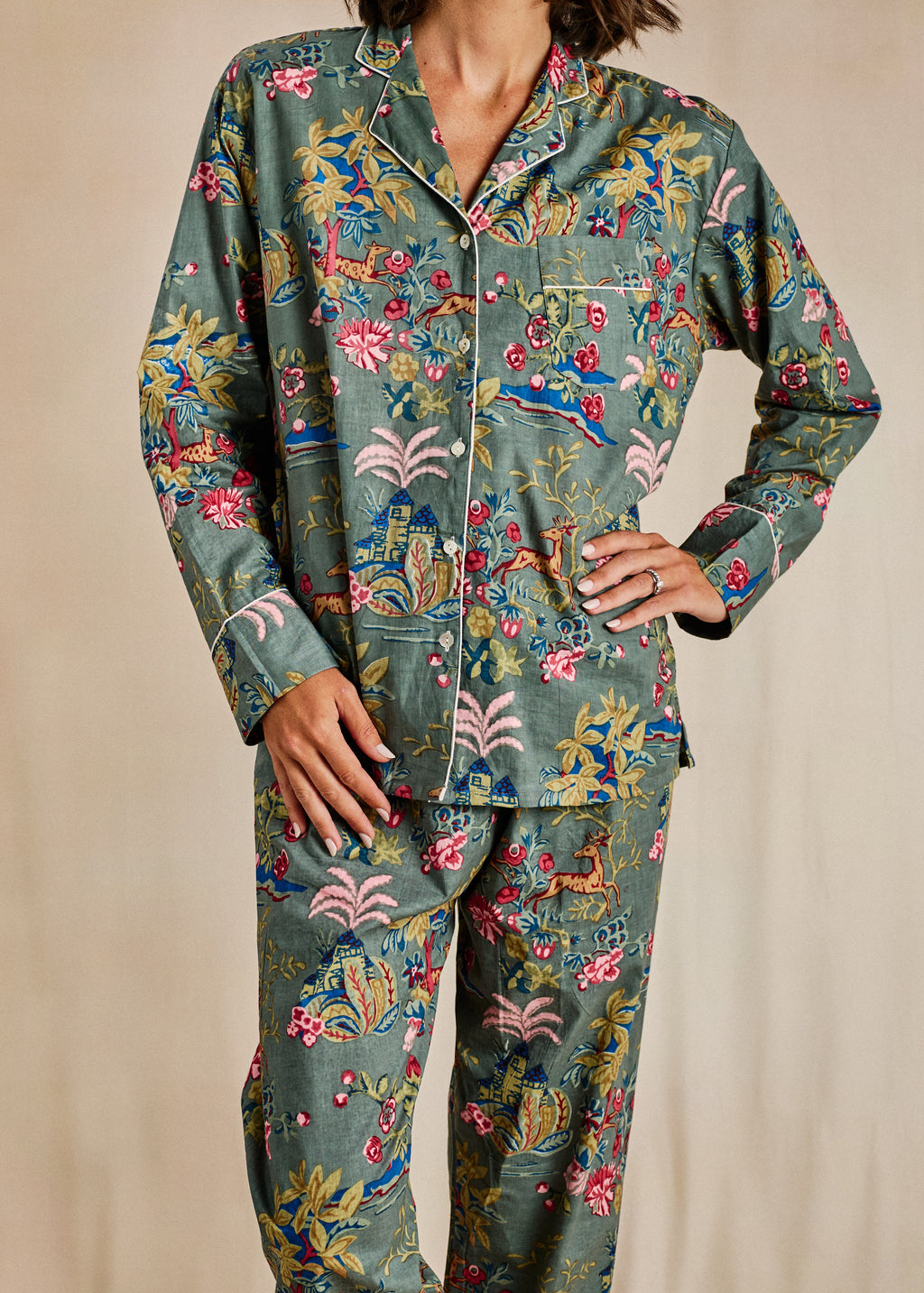 Cozy Long PJ Set - Woodland Romp