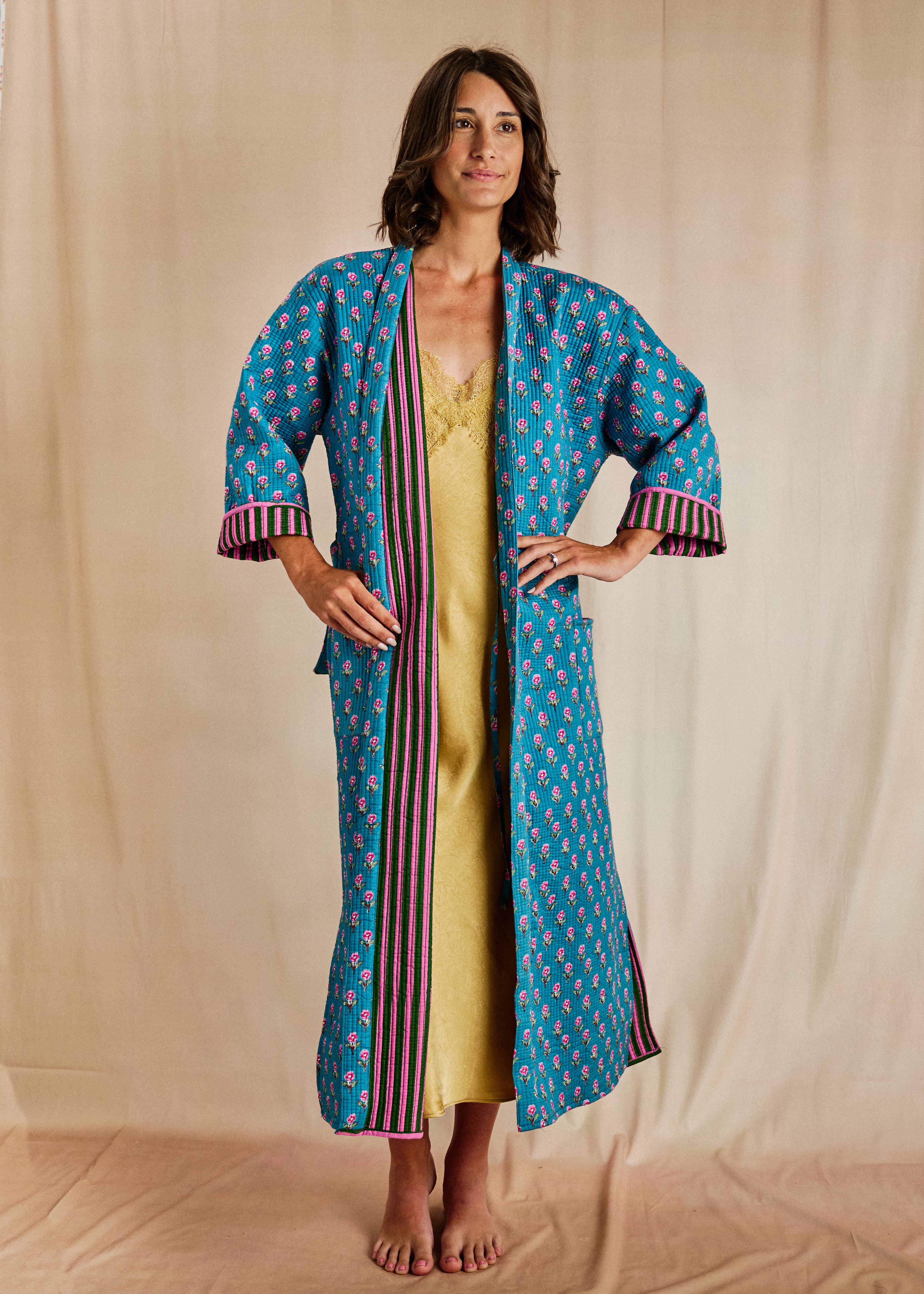 Haveli Robe - Marigold Buti