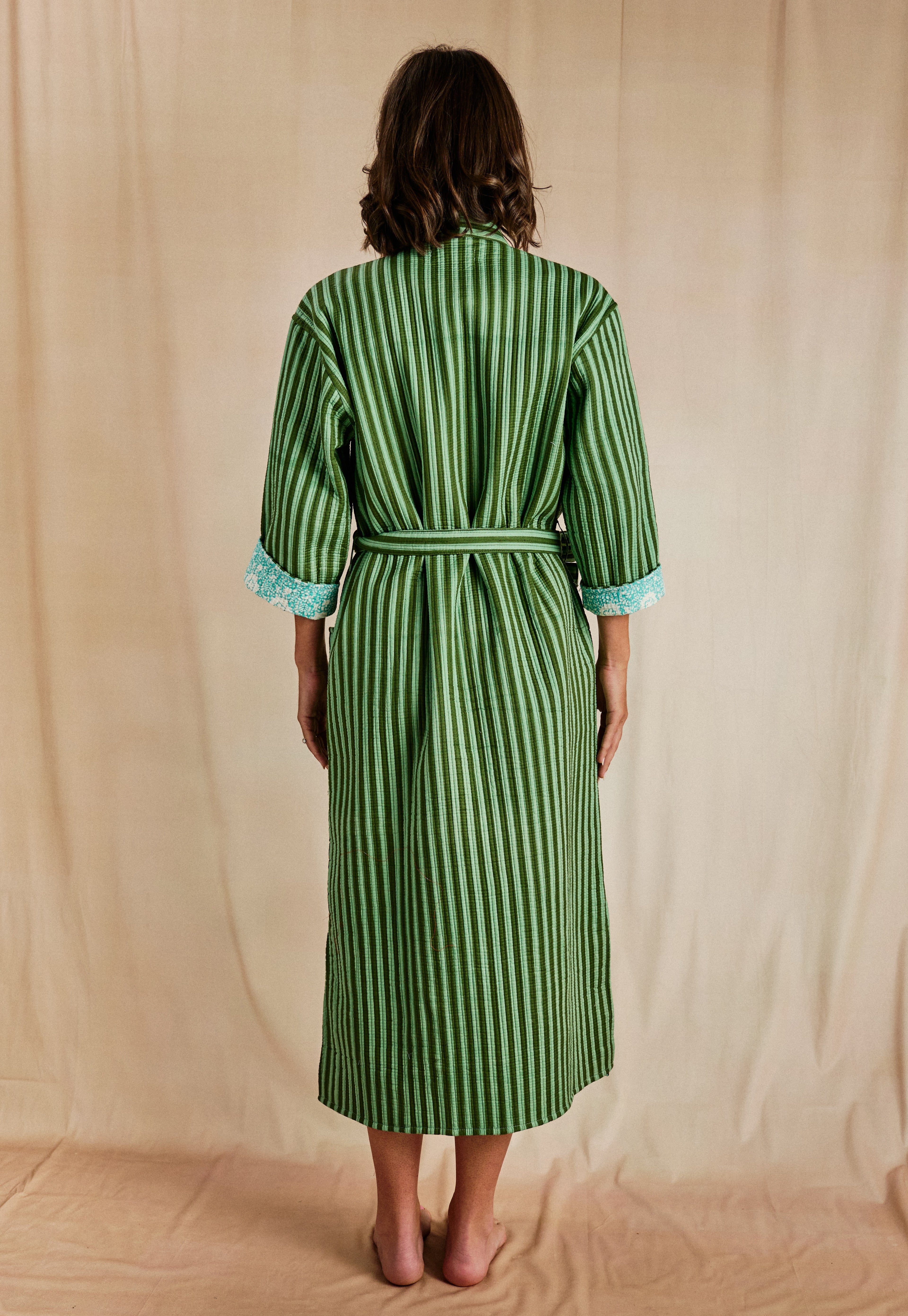 Haveli Robe - Desert Stripe