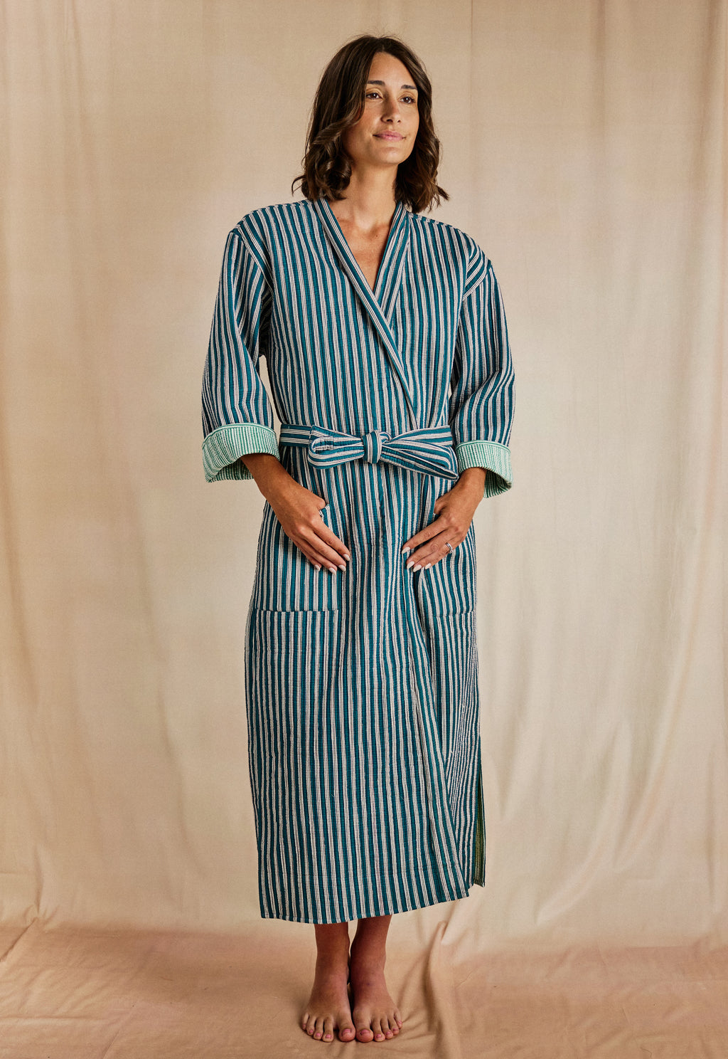 Haveli Robe - Desert Stripe