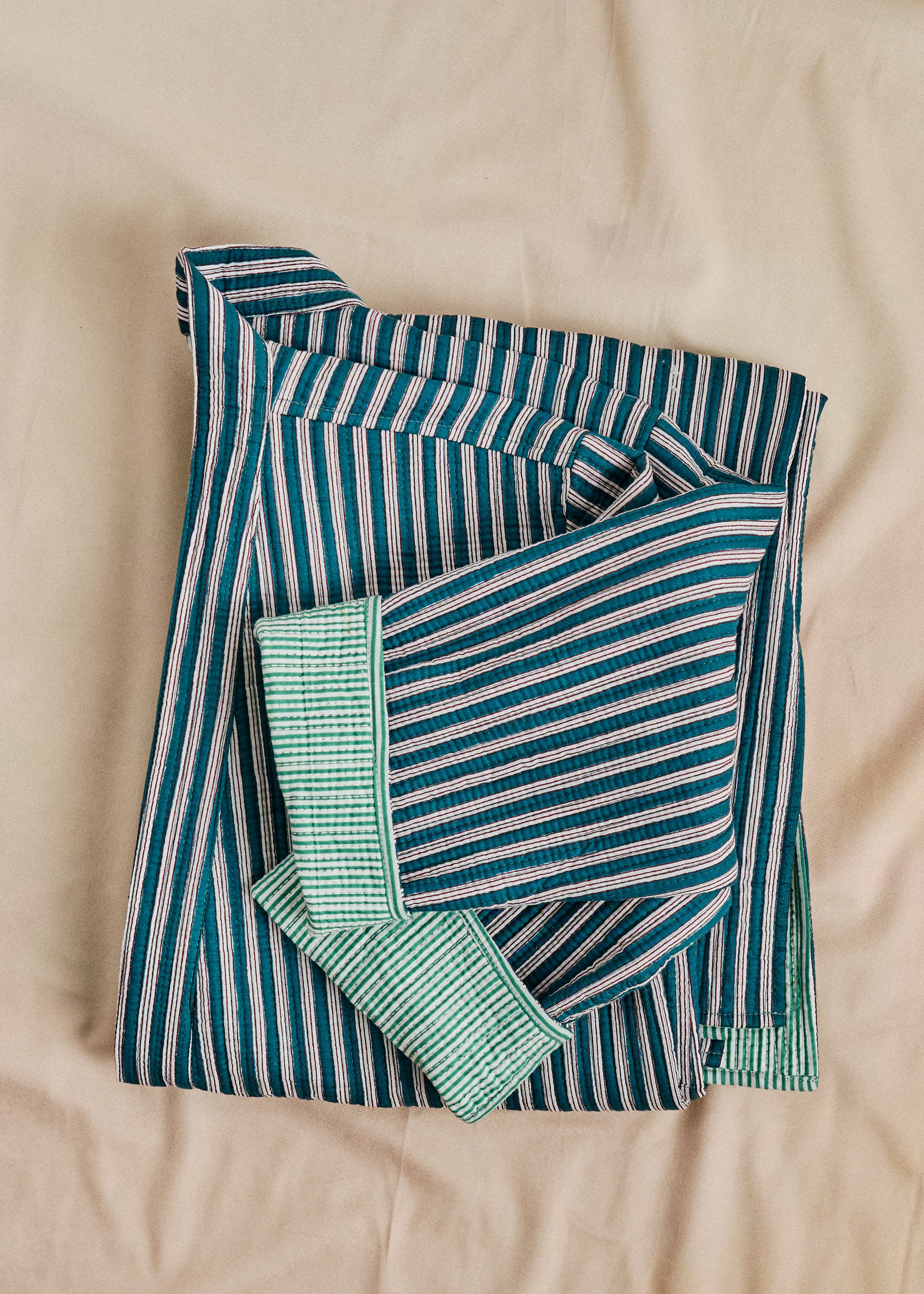 Haveli Robe - Desert Stripe