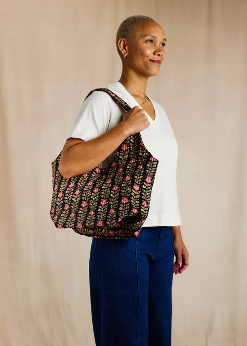 Bucket Bag - Trailing Vine - Cecily & Saffron