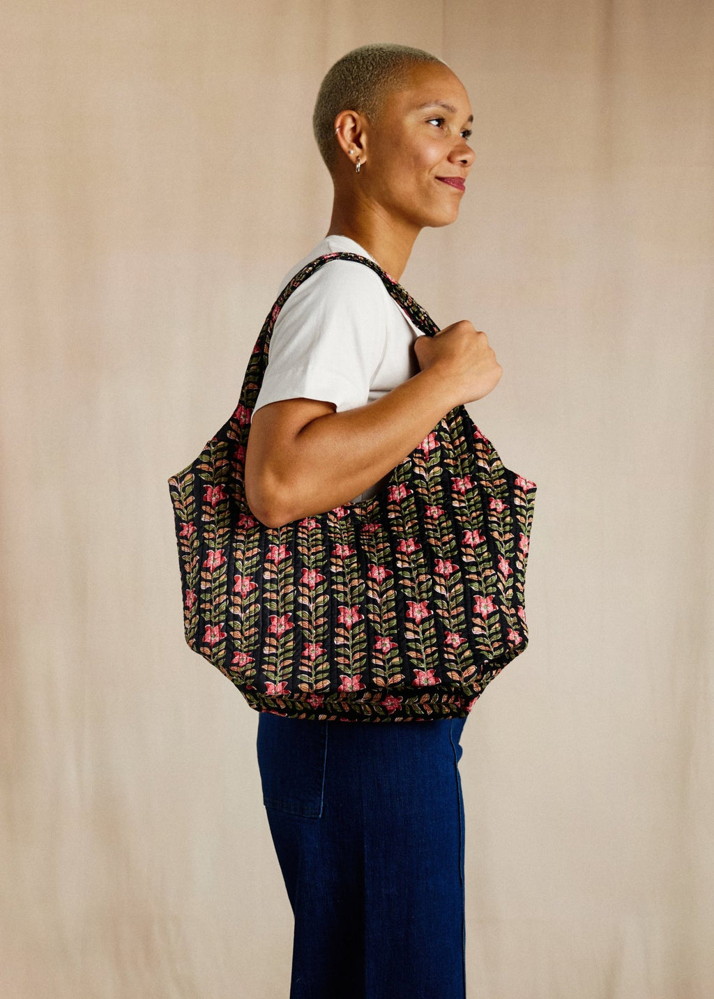 Bucket Bag - Trailing Vine - Cecily & Saffron