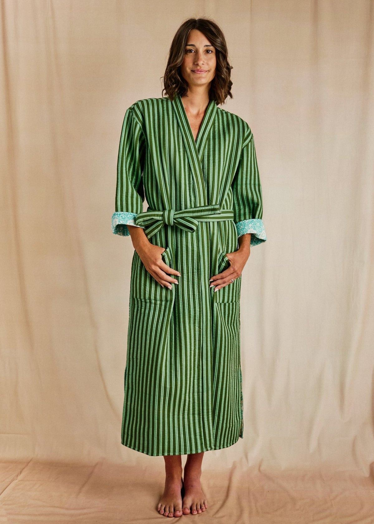 Haveli Robe - Desert Stripe - Cecily & Saffron
