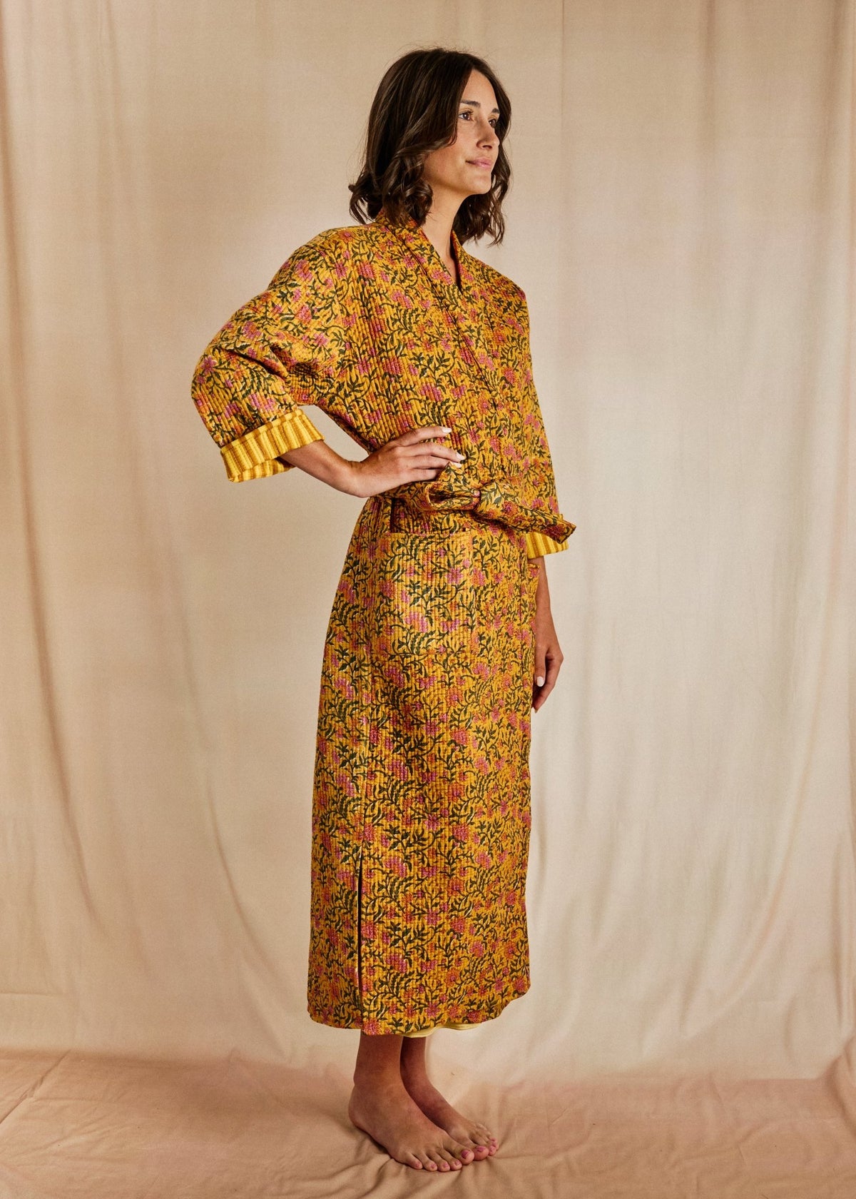Haveli Robe - Golden Vine - Cecily & Saffron