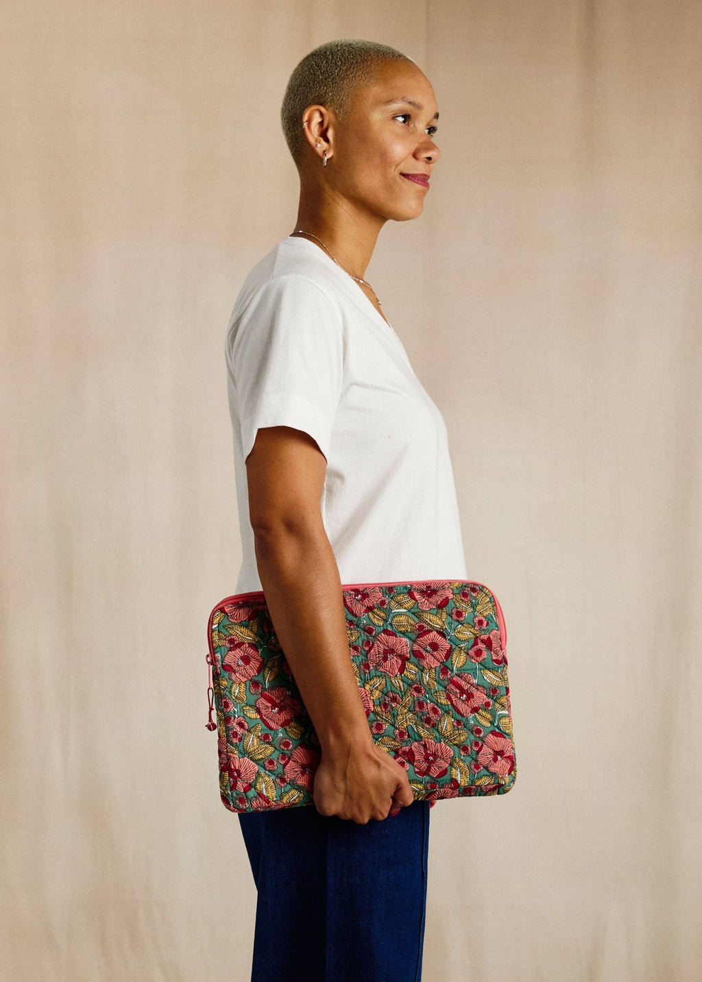 Laptop Sleeve - Blush Bloom - Cecily & Saffron