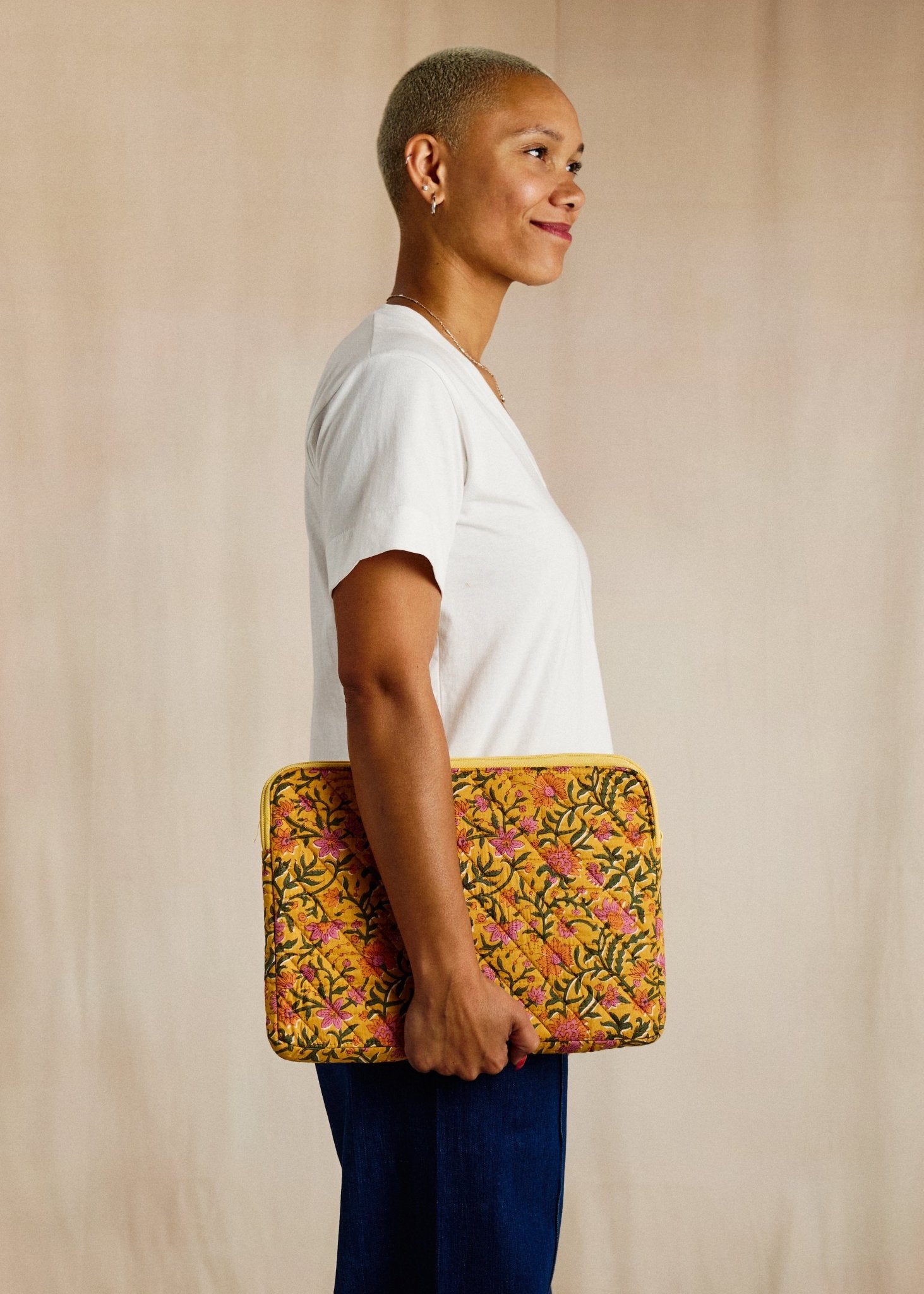 Laptop Sleeve - Golden Vine - Cecily & Saffron