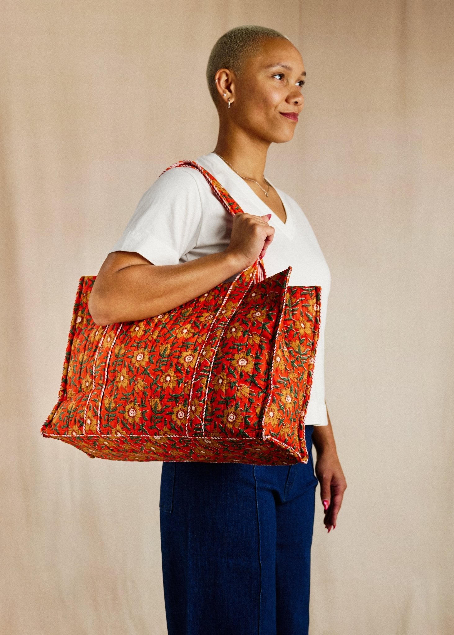 Market Bag - Saffron Bloom - Cecily & Saffron