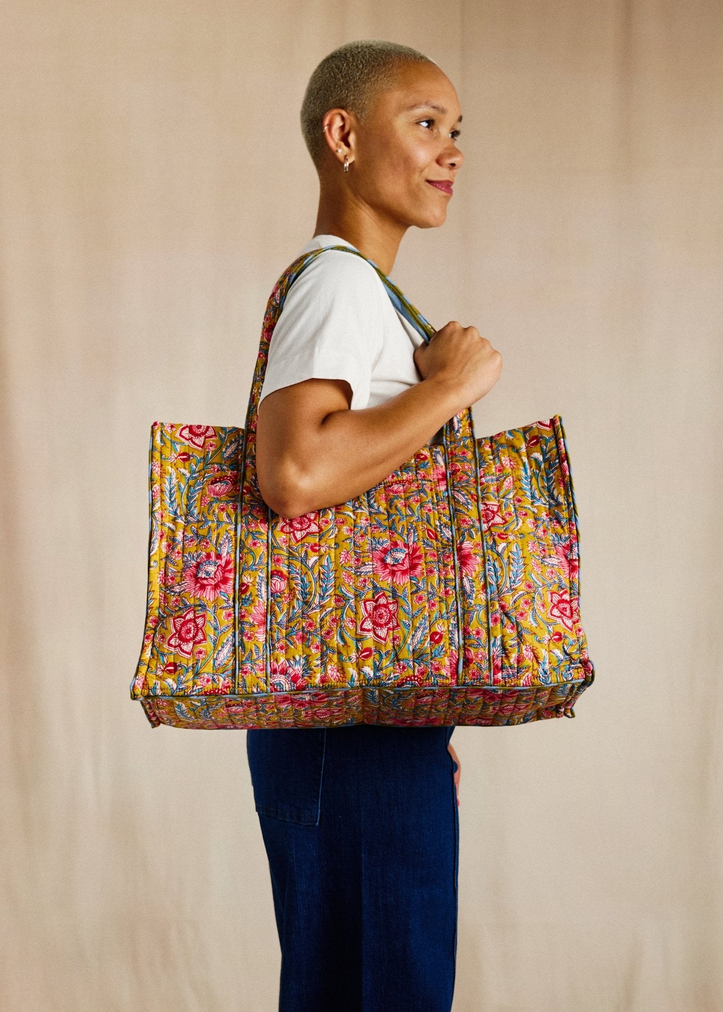 Market Bag - Wild Thistle - Cecily & Saffron