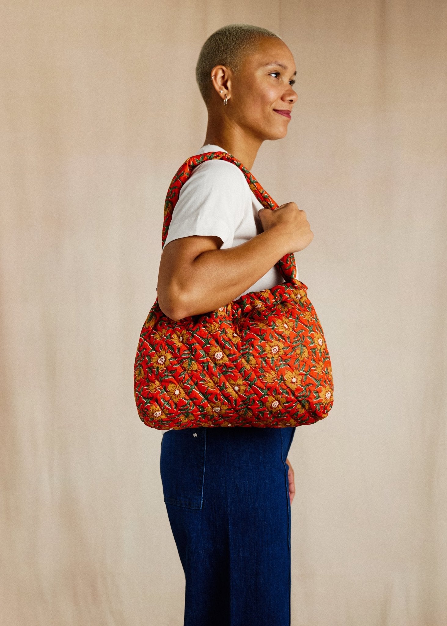 On the Go Bag - Saffron Bloom - Cecily & Saffron