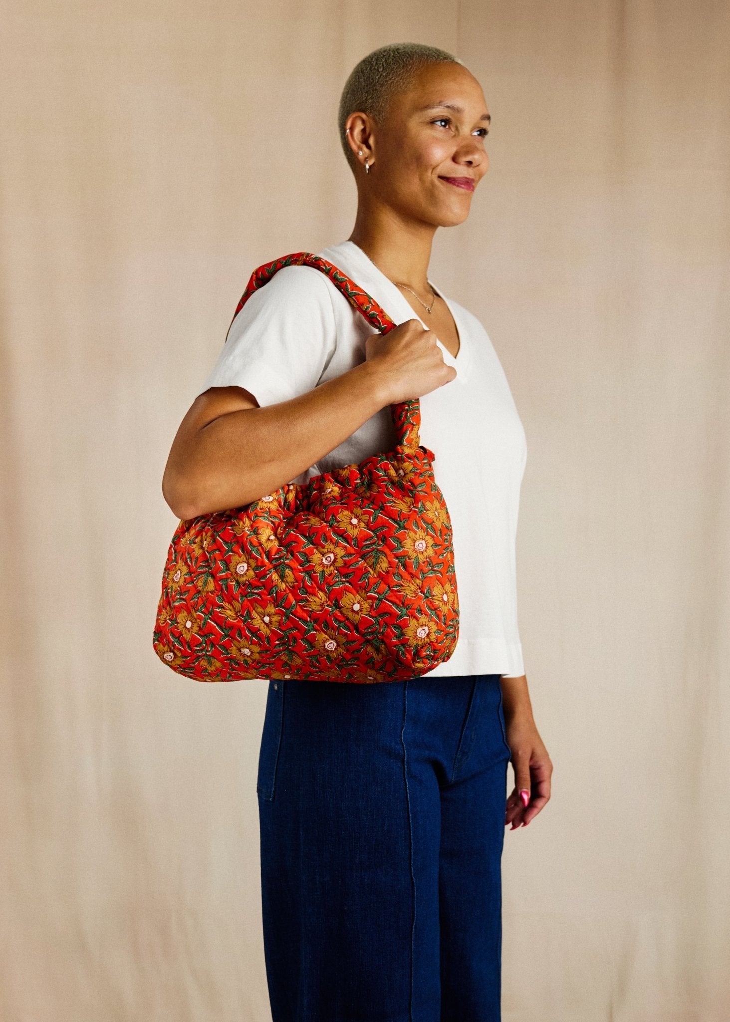 On the Go Bag - Saffron Bloom - Cecily & Saffron